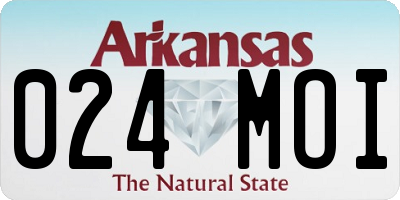 AR license plate 024MOI