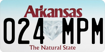AR license plate 024MPM