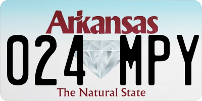 AR license plate 024MPY