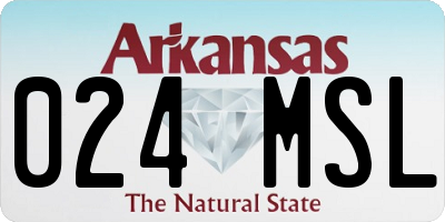 AR license plate 024MSL