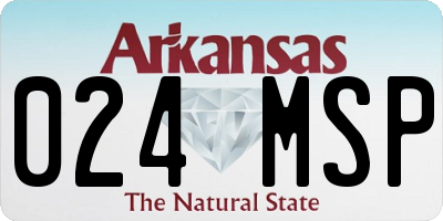 AR license plate 024MSP