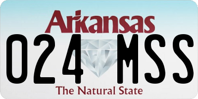 AR license plate 024MSS