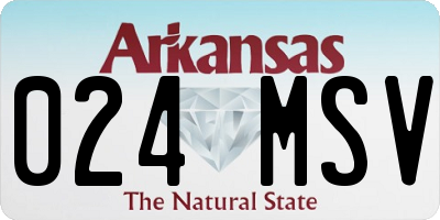 AR license plate 024MSV