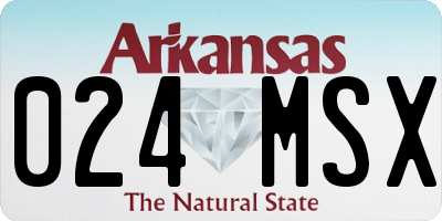 AR license plate 024MSX