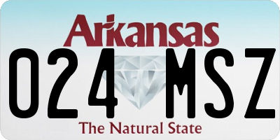 AR license plate 024MSZ