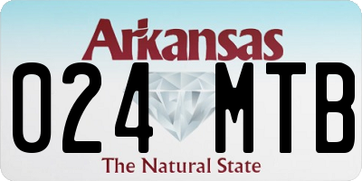 AR license plate 024MTB