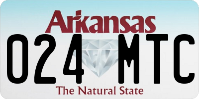 AR license plate 024MTC