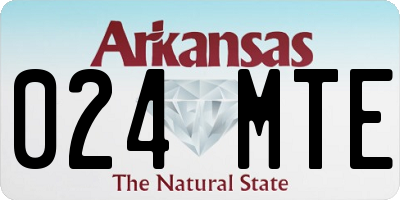 AR license plate 024MTE