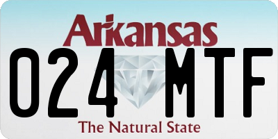 AR license plate 024MTF