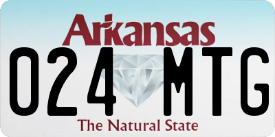 AR license plate 024MTG
