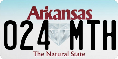 AR license plate 024MTH