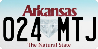 AR license plate 024MTJ