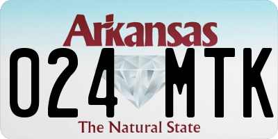 AR license plate 024MTK