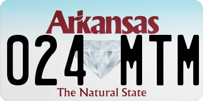 AR license plate 024MTM