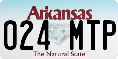 AR license plate 024MTP