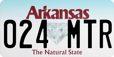 AR license plate 024MTR