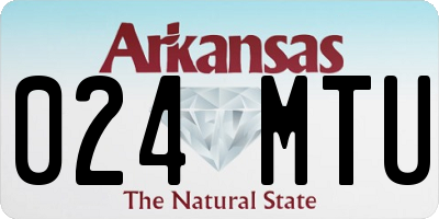 AR license plate 024MTU