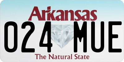 AR license plate 024MUE
