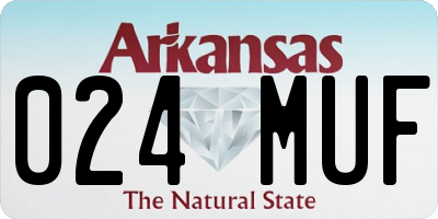 AR license plate 024MUF