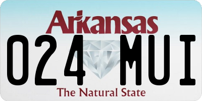 AR license plate 024MUI