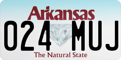 AR license plate 024MUJ
