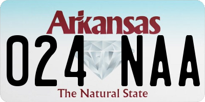 AR license plate 024NAA
