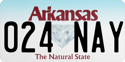 AR license plate 024NAY