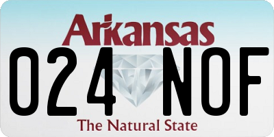 AR license plate 024NOF