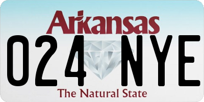 AR license plate 024NYE