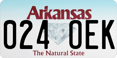AR license plate 024OEK