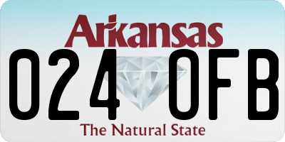 AR license plate 024OFB