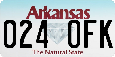 AR license plate 024OFK