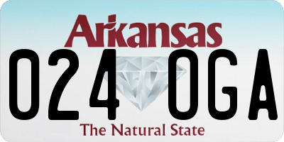 AR license plate 024OGA