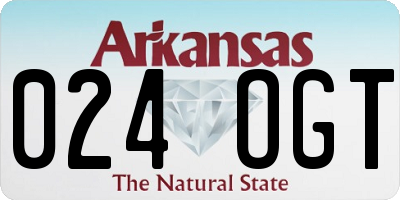 AR license plate 024OGT