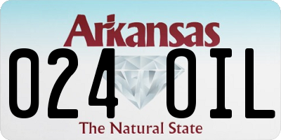 AR license plate 024OIL