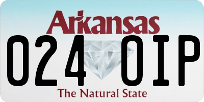 AR license plate 024OIP