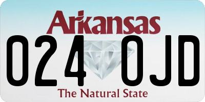 AR license plate 024OJD
