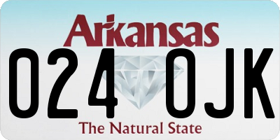 AR license plate 024OJK