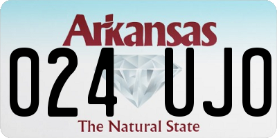 AR license plate 024UJO