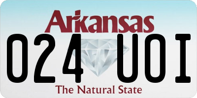 AR license plate 024UOI