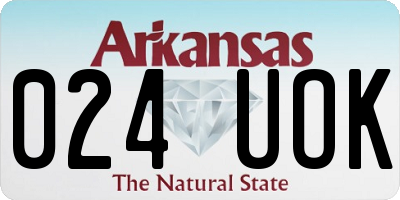 AR license plate 024UOK