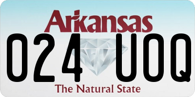 AR license plate 024UOQ