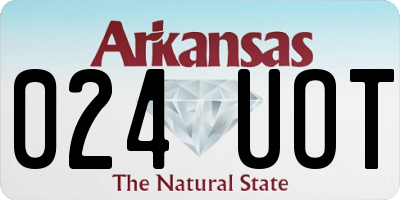 AR license plate 024UOT