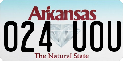 AR license plate 024UOU