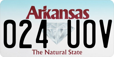 AR license plate 024UOV