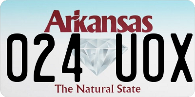 AR license plate 024UOX