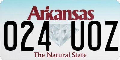 AR license plate 024UOZ