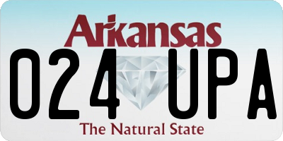 AR license plate 024UPA