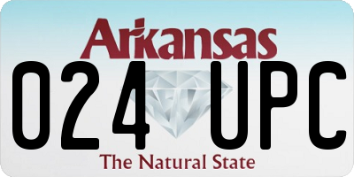 AR license plate 024UPC