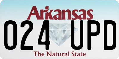 AR license plate 024UPD